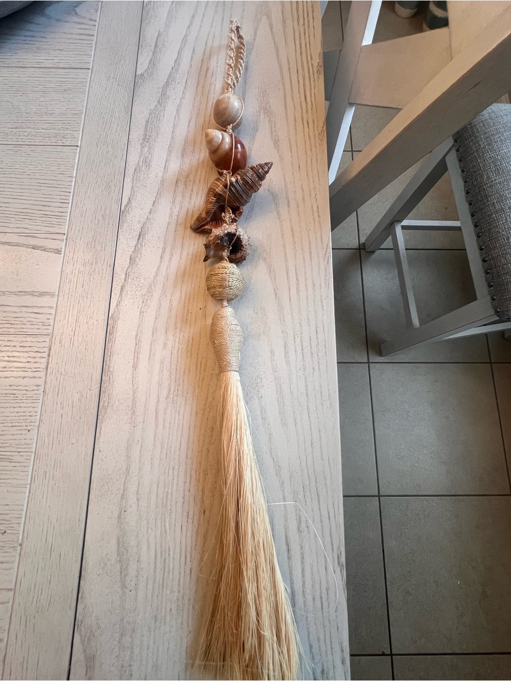 Seashell Tassel Hanging Decor in Natural Beige & Brown from Ron Jon’s